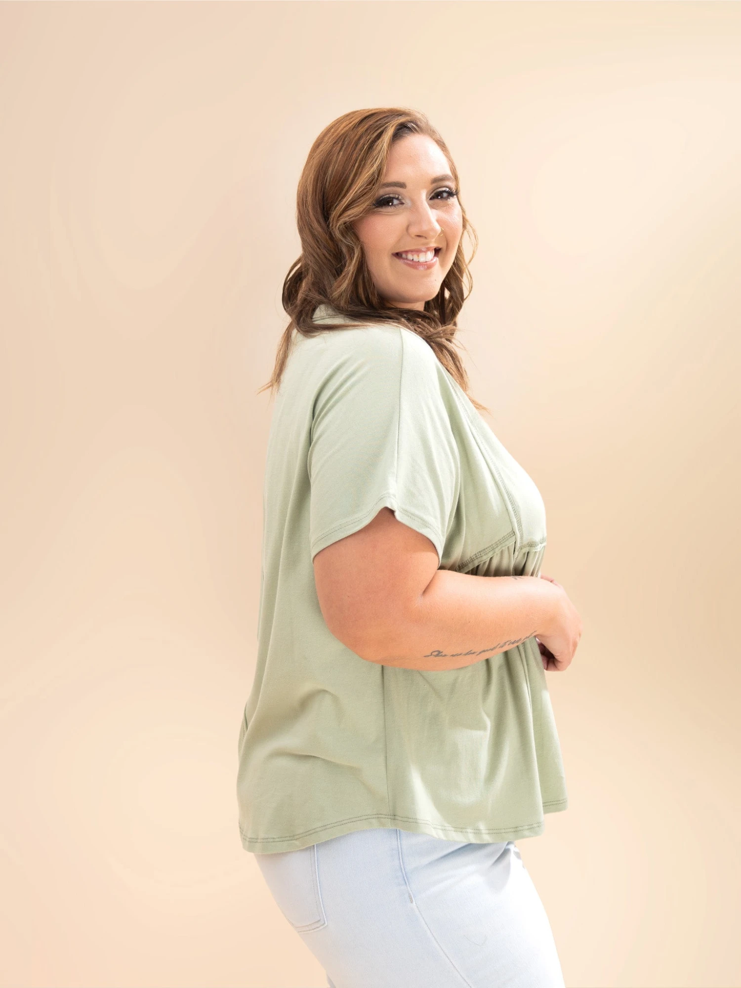 Textured Short Sleeve Top | S-XL 4 Textured Short Sleeve Top | S-XL - Image 4