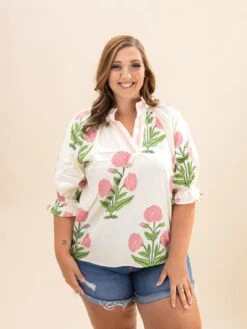 Floral Poplin Puff Sleeve Blouse | S-2XL 9 Floral Poplin Puff Sleeve Blouse | S-2XL -Discount Divas Shop 819e72306c6506de569fff9f75540b4b