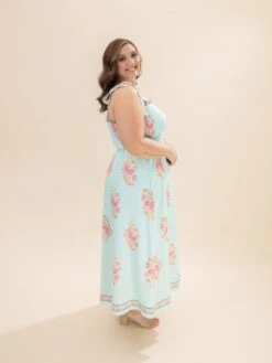 Printed Smocked Bodice Tie Strap Midi Dress | S - 3XL 8 Printed Smocked Bodice Tie Strap Midi Dress | S - 3XL -Discount Divas Shop 824c2bffa69df843bb25bac0776eada2