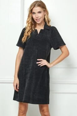 Chenille Collared Dress | S - 3XL See And Be Seen