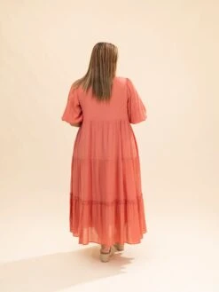 Textured Puff Short Sleeve Tiered Maxi Dress | S-L -Discount Divas Shop 8261686f3c8e20ff5763ba9ed3f71f84