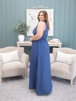 Airflow Sleeveless Ruffle Neck Maxi Dress By DD Design | S-3X -Discount Divas Shop 835a1b97b2a746cf49e06a52e76cbc41