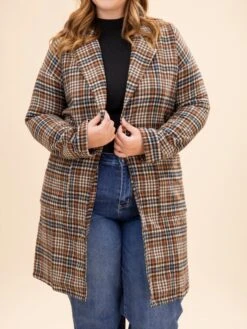 Drop Shoulder Plaid Jacket | S-L -Discount Divas Shop 83a3d4973b79113b0fef4f9d1d0eb43f