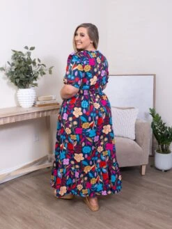 Retro Floral Print Maxi Dress | S-XL -Discount Divas Shop 83db69906478e27e9b1b9437a469559f