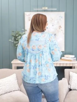 Floral Print Lace Up Front Top | S-L -Discount Divas Shop 8501c70fec24e126518cad2422eb85a5