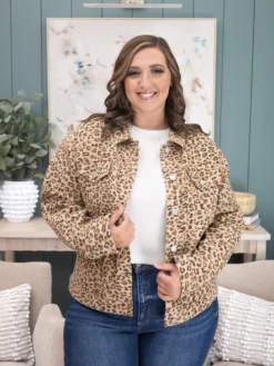 Risen Leopard Print Oversized Jacket | S-3XL