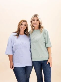 Floral Patched Half Sleeve Tunic Top | S-XL