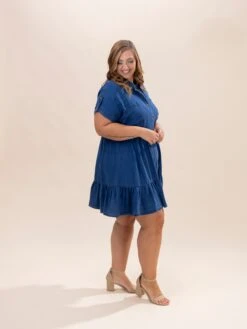 Collared Button Down Shirt Dress | S-3XL -Discount Divas Shop 85cf57a1c2bf5e7748592bec479a5224