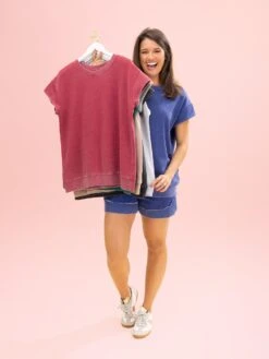 Lived In Short Sleeve Top By DD Design | S - 3XL -Discount Divas Shop 867a4dae6d29f4cacb376f0c1cbf9bad