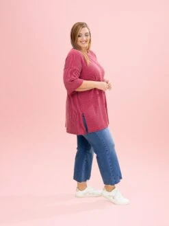 Raised Rib Flare Short Sleeve Top By DD Design | S-3X -Discount Divas Shop 8690e208b7de4158c6773ffd3489b8c5