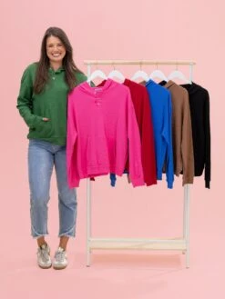 Waffle Knit Hoodie By DD Design | S-3XL