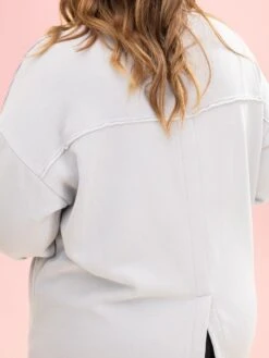 Lived In Long Sleeve V Neck Back Split Pullover By DD Design | S-3XL -Discount Divas Shop 87efa8e62d5f56cfde42871bebf7f737