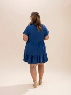 Collared Button Down Shirt Dress | S-3XL -Discount Divas Shop 8865cc5b92276f964dc90c9dd6cd114b