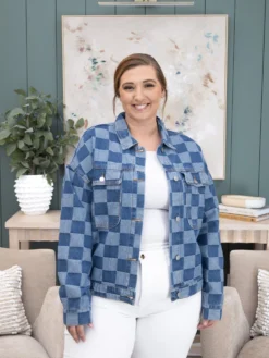 Checkered Patchwork Button Up Denim Jacket | S-2XL 9 Checkered Patchwork Button Up Denim Jacket | S-2XL -Discount Divas Shop 887255424832194e6b98575dd5c49bbf