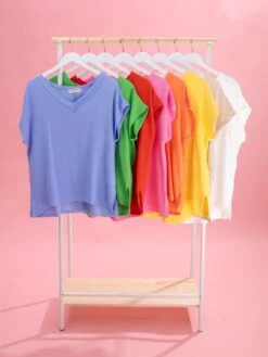 Gauze V-Neck Short Sleeve Top By DD Design | S-3XL -Discount Divas Shop 88c2547619ac62bbab6b971e966d78d3