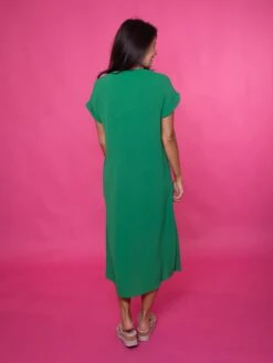 STACCATO Airflow V-Neck Short Sleeve Midi Dress | S - XL -Discount Divas Shop 896ZnoYV9pW6PEyNB1UP8tjYEzsrXQIy0C2jw8NK