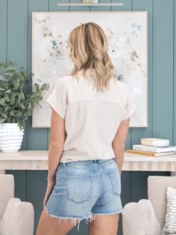 Mica Denim High Rise Frayed Hem Shorts | S-3X 11 Mica Denim High Rise Frayed Hem Shorts | S-3X -Discount Divas Shop 89dff2e6a7f0ceaa6afda79295d1d406