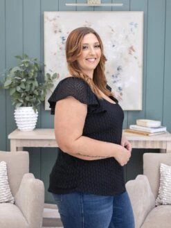 Relaxed Fit Flutter Sleeve Lined Top | S-3XL 10 Relaxed Fit Flutter Sleeve Lined Top | S-3XL -Discount Divas Shop 8a1d46f5bce9bec108c72e32ab886e8d