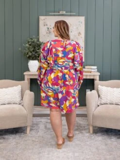 Oddi Floral Print Ruffle Detail Long Sleeve Mini Dress | S-3XL -Discount Divas Shop 8ae852d1f728e9029e2b4844360ff52e