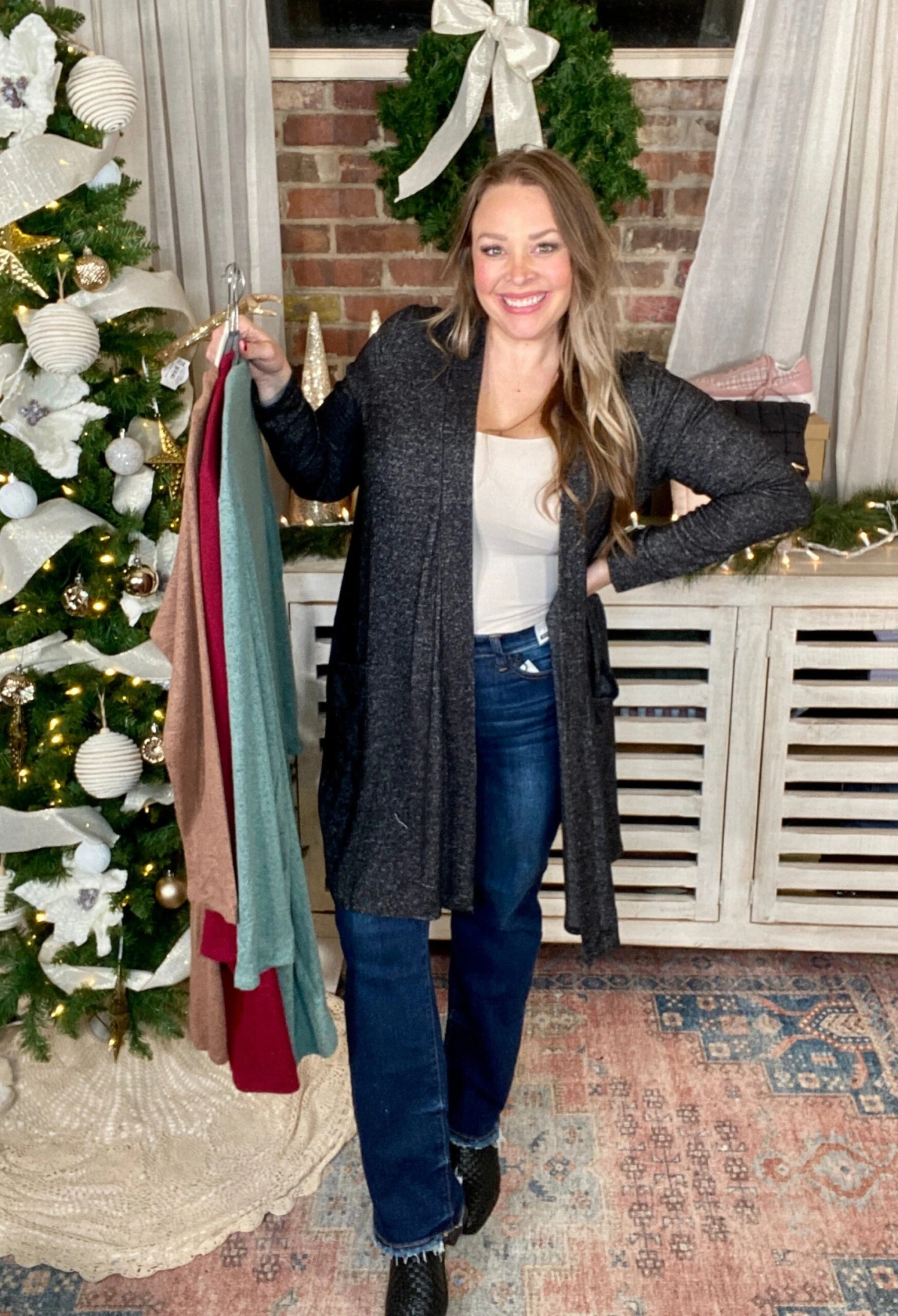 Hacci Long Length 2 Pocket Cardigan | S - XL 10 Hacci Long Length 2 Pocket Cardigan | S - XL - Image 10