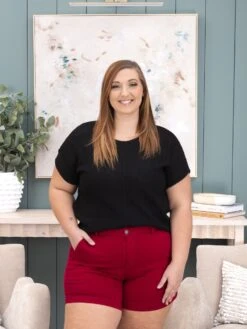 Judy Blue High Waist Tummy Control Heart Shaped Pocket Trouser Short | S-3XL -Discount Divas Shop 8eedf3c3d0a2c355d4fe437eca209960