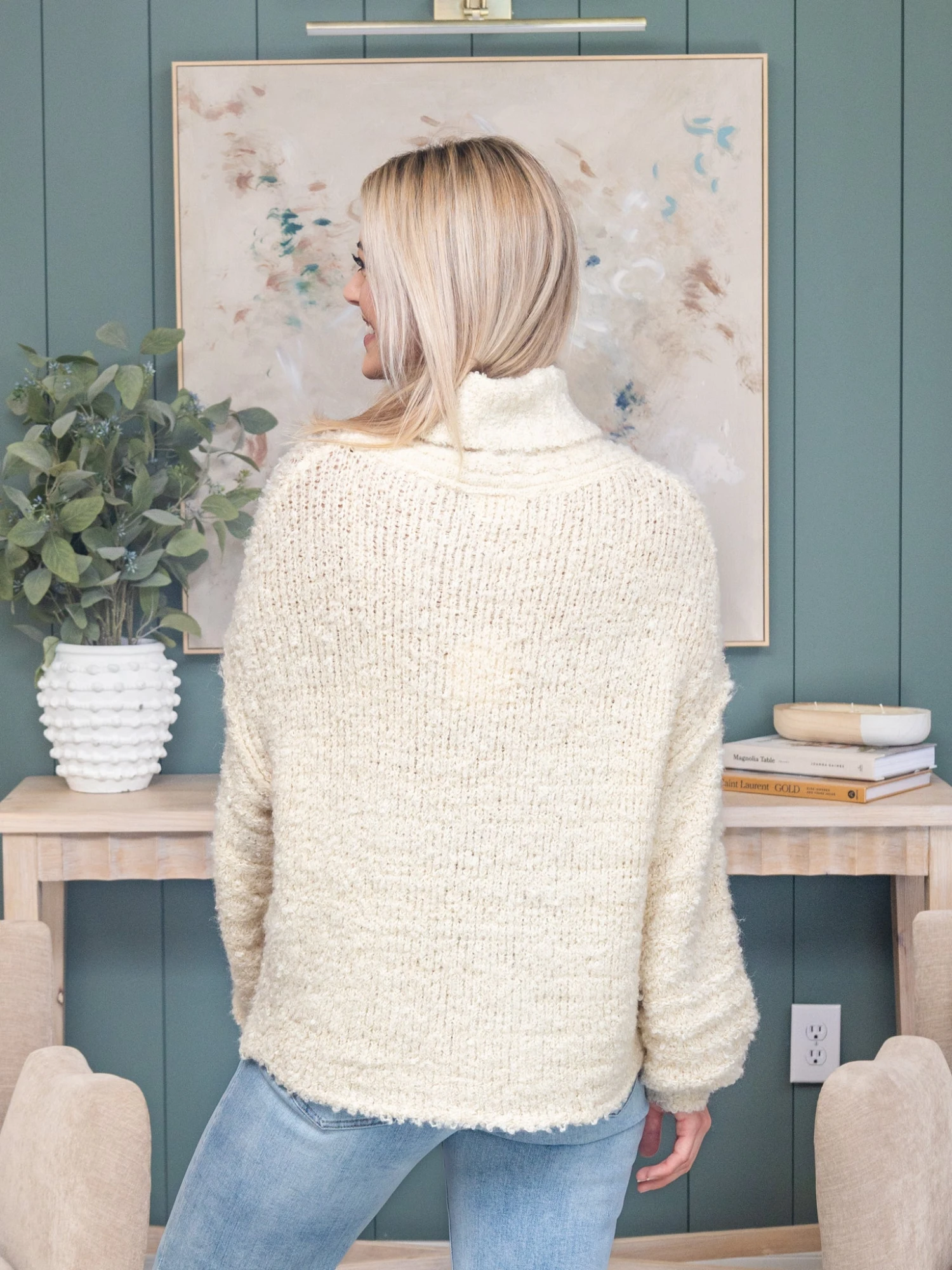 Knit Turtleneck Sweater W/ Seam | S - L 5 Knit Turtleneck Sweater W/ Seam | S - L - Image 5