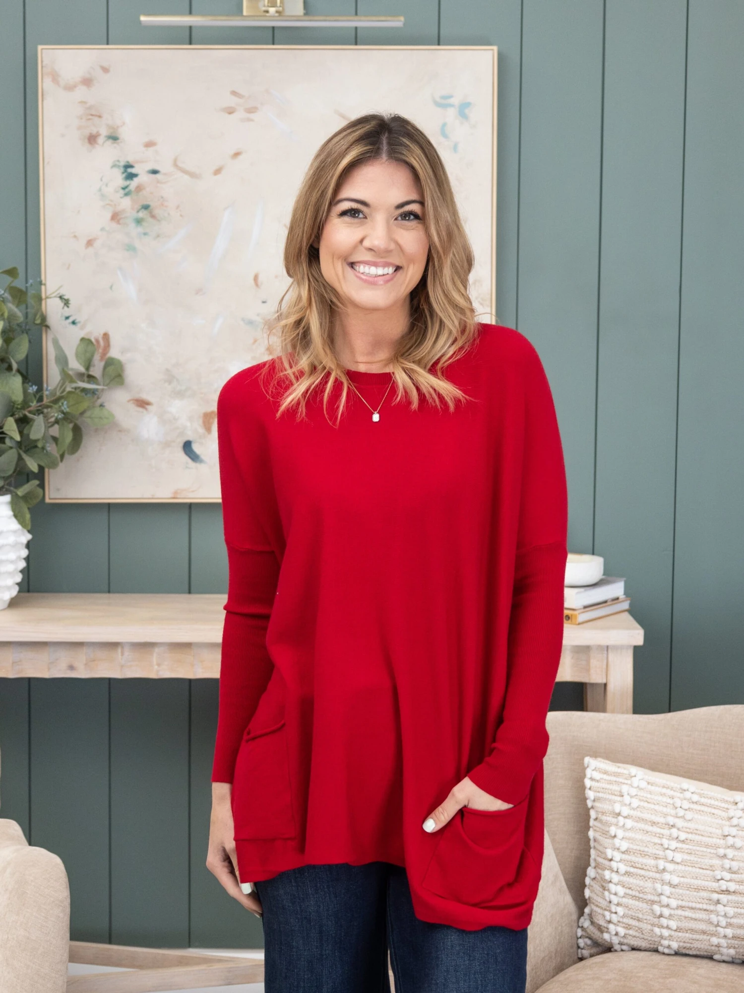 Two Pocket Viscose "Perfect Knit" Tunic Sweater By DD Design | S - 3XL 11 Two Pocket Viscose "Perfect Knit" Tunic Sweater By DD Design | S - 3XL - Image 11