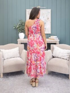 Floral Print Shirred One Shoulder Maxi Dress | S-XL -Discount Divas Shop 8f648c27d7659eb18177f4aed6e70703