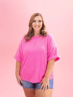 Raised Rib Cuff Sleeve Top By DD Design | S-3XL -Discount Divas Shop 8f673f1410c2bf3628e4af8159bd6fbf