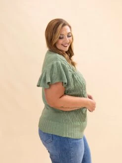 Cable Knitted Short Flutter Sleeve Sweater | S-3XL 10 Cable Knitted Short Flutter Sleeve Sweater | S-3XL -Discount Divas Shop 8f7bc8168eab5826a71be168e8bf6185