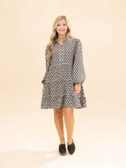 Long Sleeve Collared Dress | S-L -Discount Divas Shop 8fc7494fc701566baeb83bed7f4d90ef