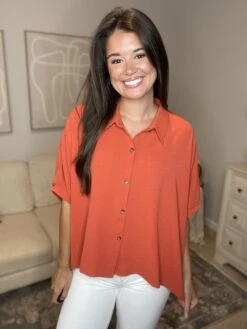 High Low Button Down Shirt | S - 3XL