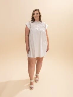 Drop Shoulder Pintuck Detail Dress W/ Pockets | S-L -Discount Divas Shop 9059c7171b1d75e75539d72e178b6576