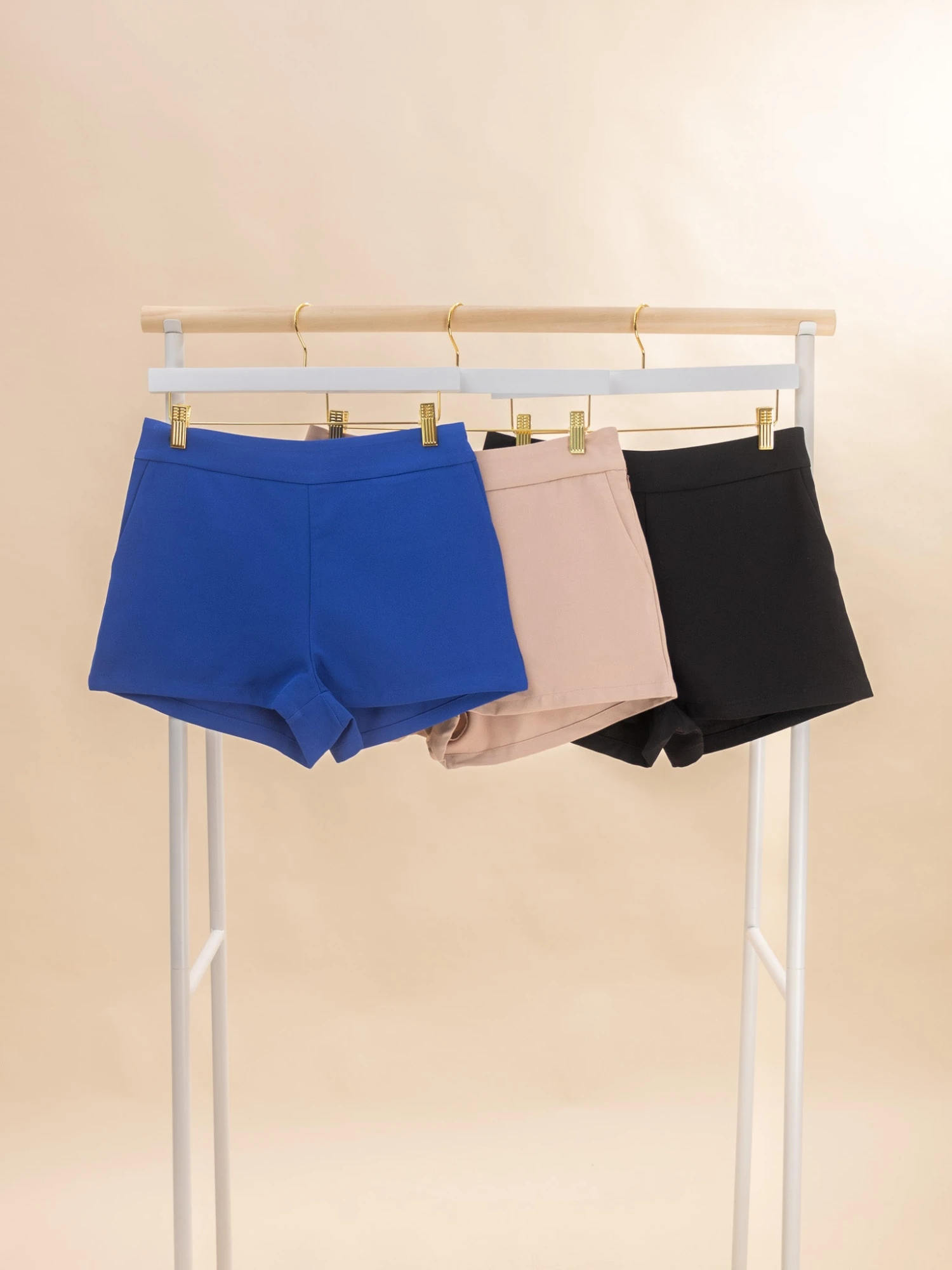 High Waisted Fitted Shorts W/ Side Pockets | S-2X Pair W/ Sku60977 1 High Waisted Fitted Shorts W/ Side Pockets | S-2X Pair W/ Sku60977