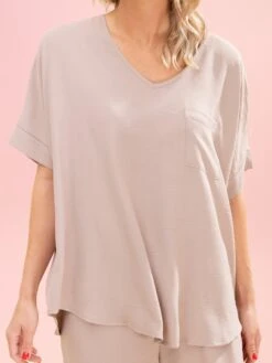 Short Sleeve V Neck Airflow Top W/ Pocket By DD Design | S-3XL Pair W/ Sku63858 -Discount Divas Shop 9376f6183747c1fc53313b87c3ec73aa