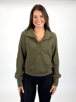 3/4 Zip Long Sleeve Sweatshirt W/ Thumbholes | S - 2XL -Discount Divas Shop 93VCsDumPMd0Afhdi4wuIWmAgWJp3jMYoDbEbSGI