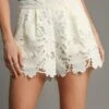 Floral Lace Fabric Shorts With Side Pockets | S - 2XL