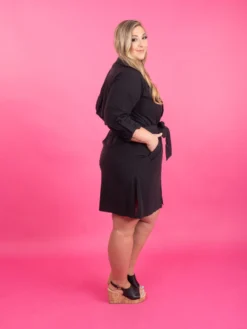 Quarter Sleeve Collard Trench Coat W/ Waist Belt | S-L -Discount Divas Shop 94bd55608dc7f4b0f4a3b0b0697d60bb scaled