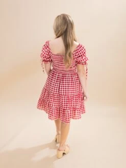 Short Puff Sleeve Smocked Bodice Short Dress | S-3XL Backyard Bbq -Discount Divas Shop 94e4d4a830cd2d2dfa6da7f0cf99fca2