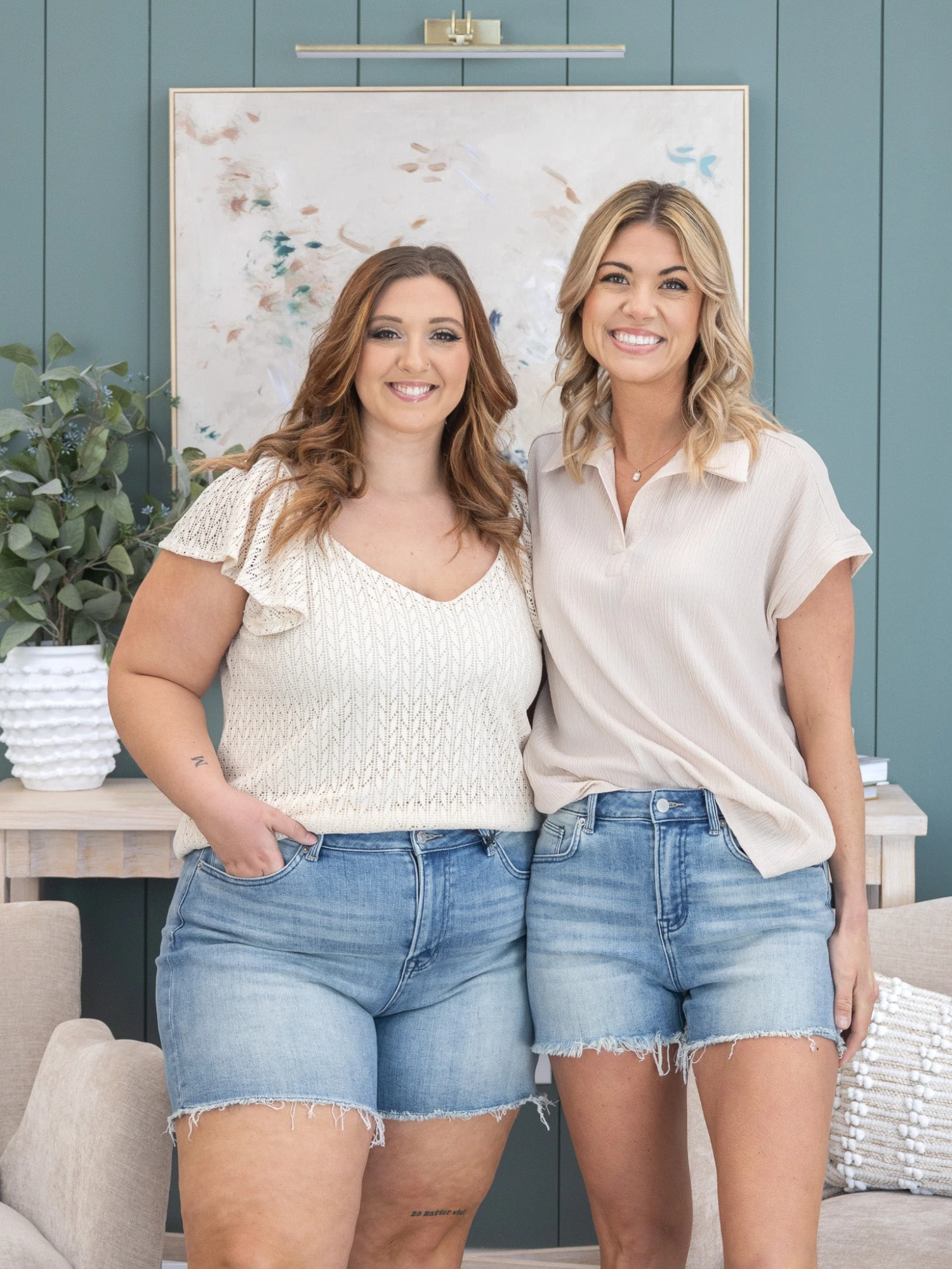 Mica Denim High Rise Frayed Hem Shorts | S-3X 1 Mica Denim High Rise Frayed Hem Shorts | S-3X