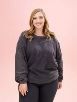 100% Cotton Washed Ribbed Pullover By DD Design | S-2X 35 100% Cotton Washed Ribbed Pullover By DD Design | S-2X -Discount Divas Shop 950a48cbdeded919f3ca532e373b7d1a