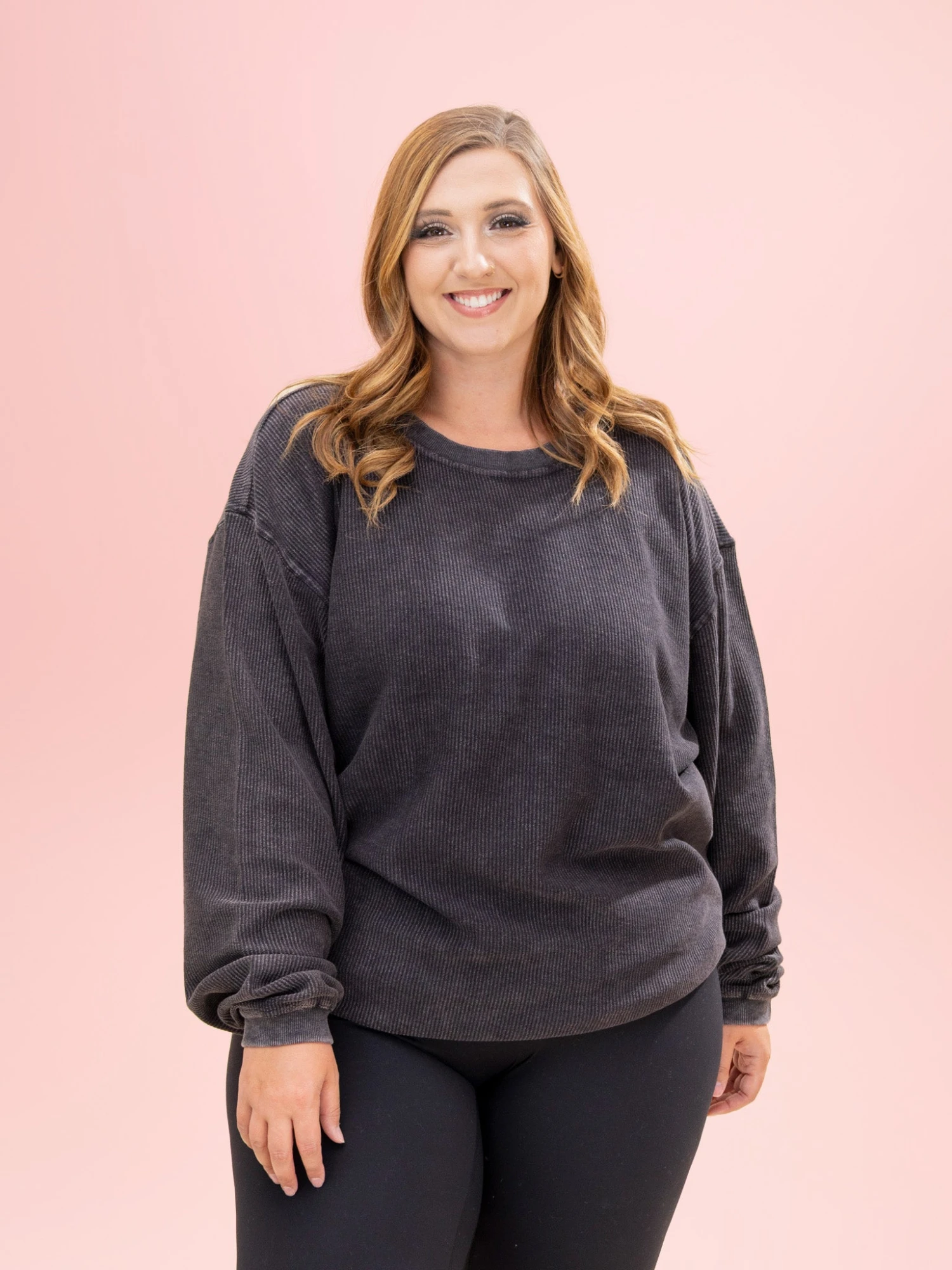 100% Cotton Washed Ribbed Pullover By DD Design | S-2X 16 100% Cotton Washed Ribbed Pullover By DD Design | S-2X - Image 16