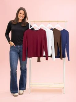 Long Sleeve Essential Tee By DD Design | S-3XL*Final Sale*