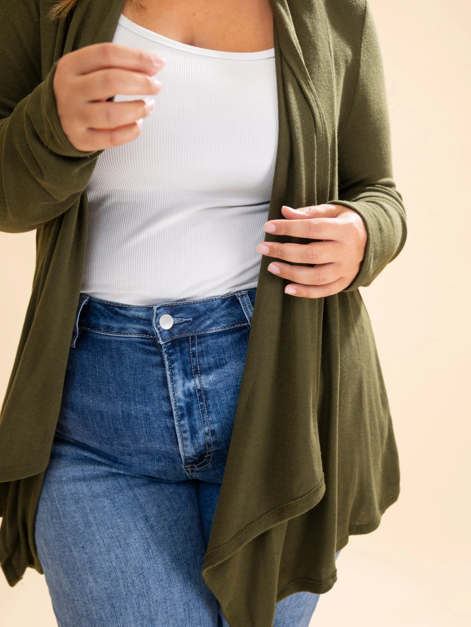 Andree Open Front Long Sleeve Cardigan | S-3X 2 Andree Open Front Long Sleeve Cardigan | S-3X - Image 2