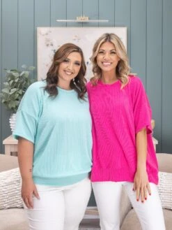 Wave Rib Oversized Short Sleeve Sweatshirt | S/M-L/XL -Discount Divas Shop 9805c7053009658722fdfe87b4c3461b