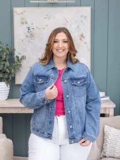 Risen Relaxed Fit Denim Jacket | S-3XL