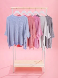 White Stripe Easy Fit 3/4 Sleeve Top By DD Design | Reg-Plus 32 White Stripe Easy Fit 3/4 Sleeve Top By DD Design | Reg-Plus -Discount Divas Shop 9b1fcb38eab2d627319585980f172c94