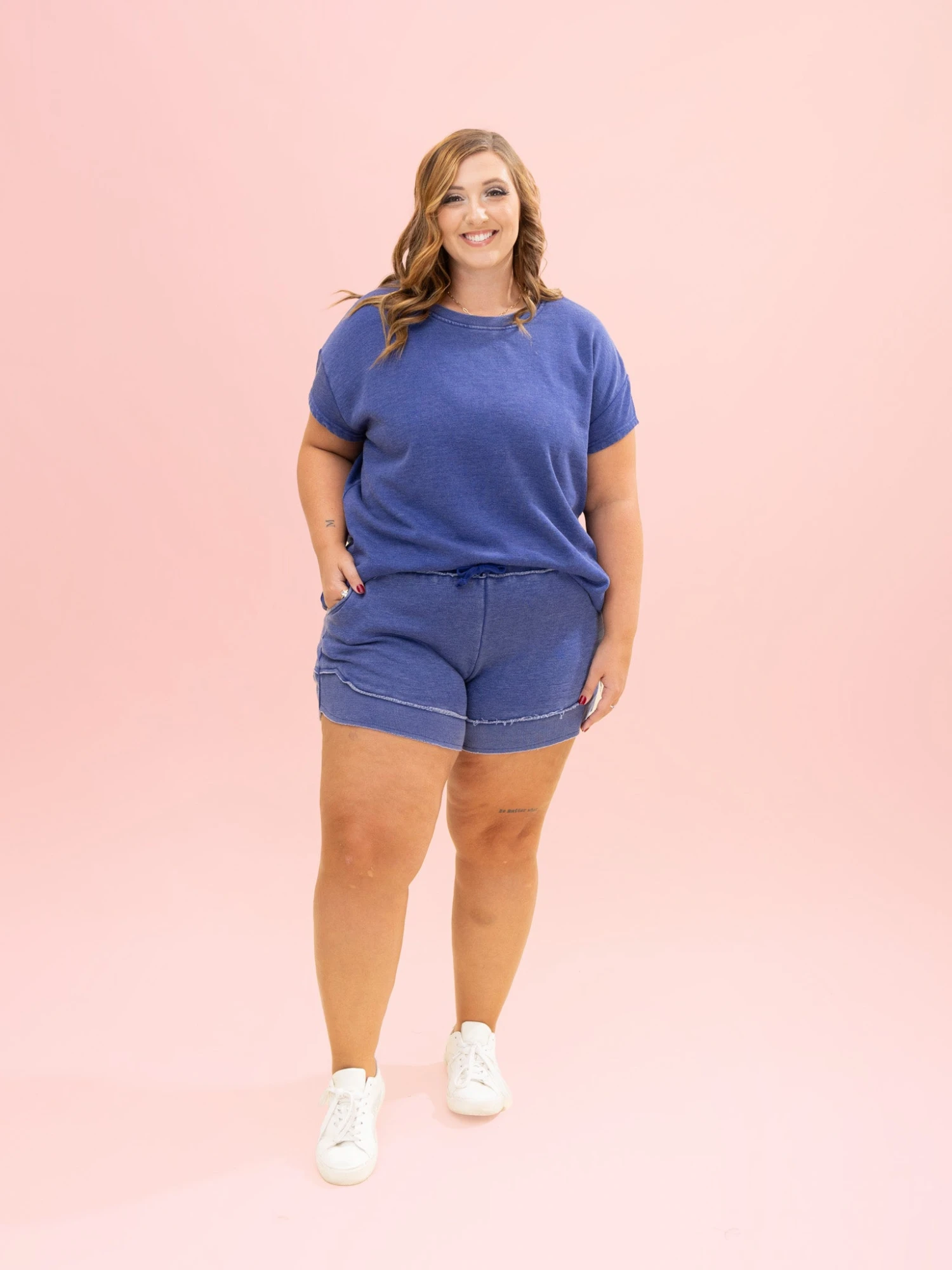 Lived In Curved Hem Drawstring Shorts By DD Design | S -3XL 18 Lived In Curved Hem Drawstring Shorts By DD Design | S -3XL - Image 18