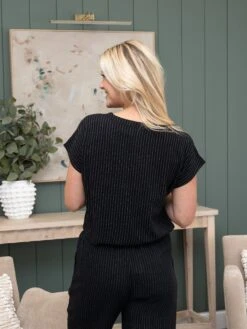 Short Sleeve Dolman V-Neck Button Front Pinstripe Top | S-2XL Set W/ SKU54314 -Discount Divas Shop 9bd890f7f8d5f31549b3749c3b99f897