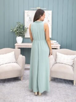 Airflow Sleeveless Ruffle Neck Maxi Dress By DD Design | S-3X -Discount Divas Shop 9d4cee92432b4334877c4815bd75ae67